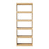 Oikiture 5 Tier Bookshelf 160cm, Open Display Shelf Storage Cabinet Unit Natural