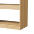 Oikiture 5 Tier Bookshelf 160cm, Open Display Shelf Storage Cabinet Unit Natural