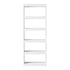 Oikiture 5 Tier Bookshelf 160cm, Open Display Shelf Storage Cabinet Unit, White