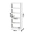 Oikiture 5 Tier Bookshelf 160cm, Open Display Shelf Storage Cabinet Unit, White