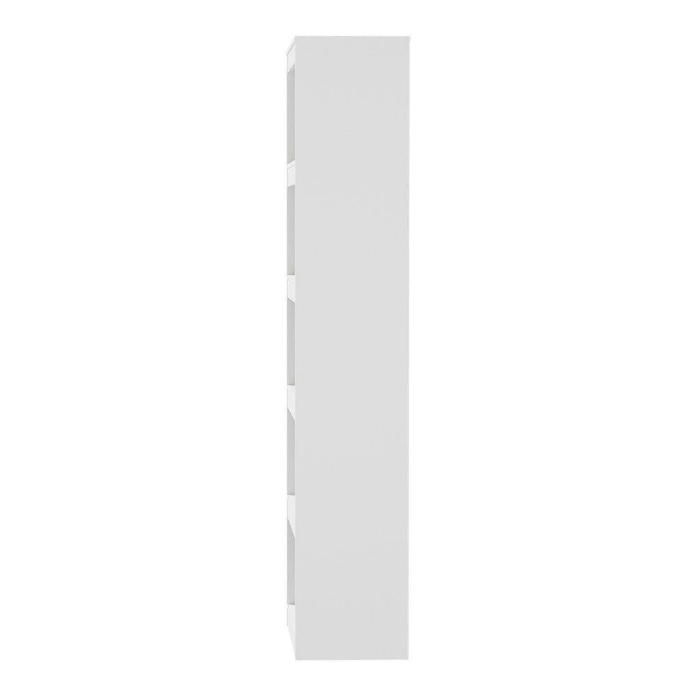 Oikiture 5 Tier Bookshelf 160cm, Open Display Shelf Storage Cabinet Unit, White