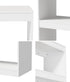 Oikiture 5 Tier Bookshelf 160cm, Open Display Shelf Storage Cabinet Unit, White