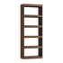5 Tier Bookshelf Display Shelf Open Storage Cabinet Walnut