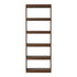 5 Tier Bookshelf Display Shelf Open Storage Cabinet Walnut