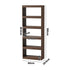 5 Tier Bookshelf Display Shelf Open Storage Cabinet Walnut