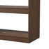 5 Tier Bookshelf Display Shelf Open Storage Cabinet Walnut