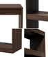5 Tier Bookshelf Display Shelf Open Storage Cabinet Walnut