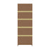 Tall Bookcase Display Shelf 2 Door Adjustable Cabinet Natural