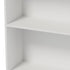 Tall Bookcase Display Shelf 2 Door Adjustable Cabinet White