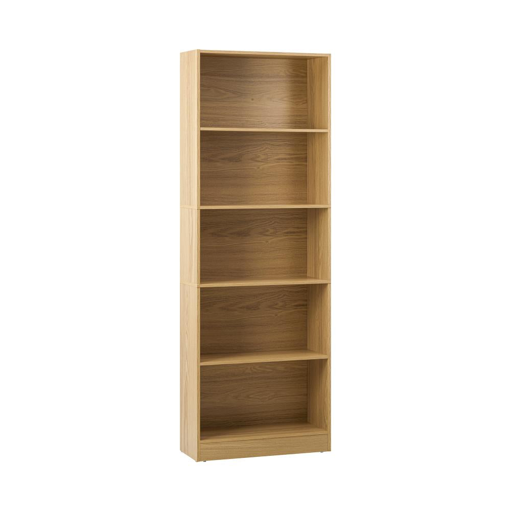 Bookshelf Display Shelf 5-Tier Natural