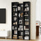 Bookshelf Display Shelf CD DVD Storage Media Rack Black
