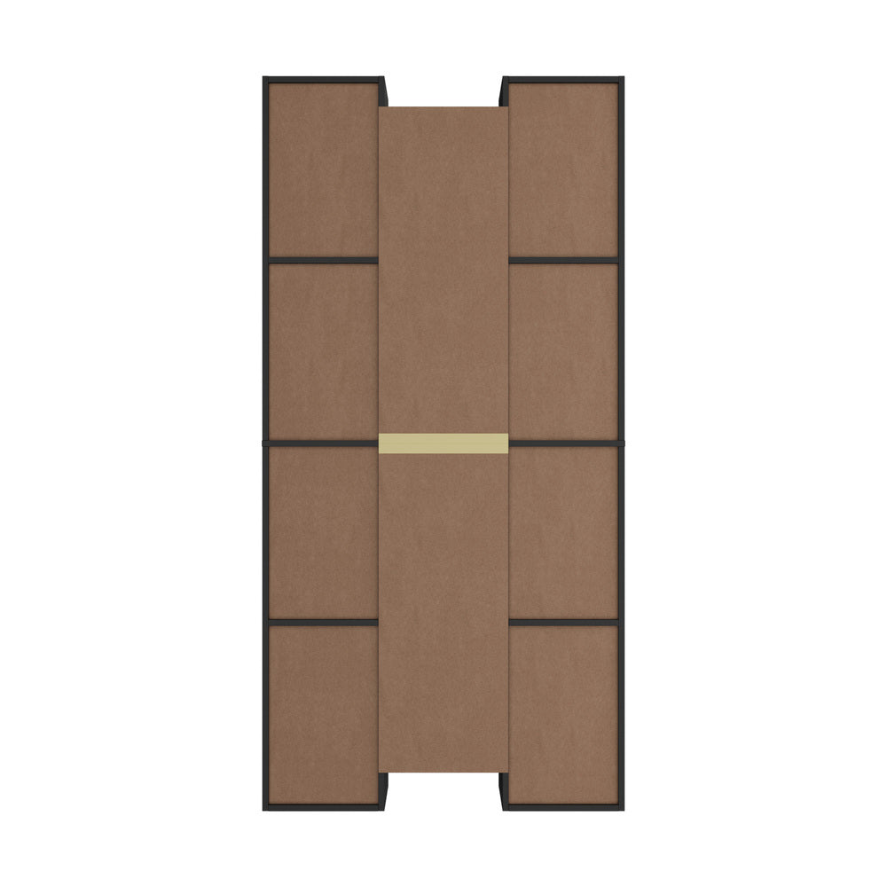 Bookshelf Display Shelf CD DVD Storage Media Rack Black