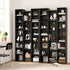 Bookshelf Display Shelf CD DVD Storage Media Rack Black