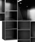 Bookshelf Display Shelf CD DVD Storage Media Rack Black