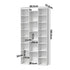 Bookshelf Display Shelf CD DVD Storage Media Rack White