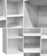 Bookshelf Display Shelf CD DVD Storage Media Rack White