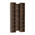 Oikiture Display Shelf 21 Cube Bookshelf DVD CD Storage Rack Bookcase Walnut