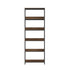 Oikiture Display Shelf 5 Tier Storage Shelves Black&Walnut