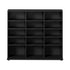 Bookshelf Display Shelf Bookcase CD Media Storage Rack Black