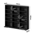 Bookshelf Display Shelf Bookcase CD Media Storage Rack Black