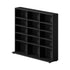 Bookshelf Display Shelf Bookcase CD Media Storage Rack Black