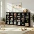 Bookshelf Display Shelf Bookcase CD Media Storage Rack Black