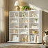 Bookshelf Display Shelf Bookcase CD Media Storage Rack White