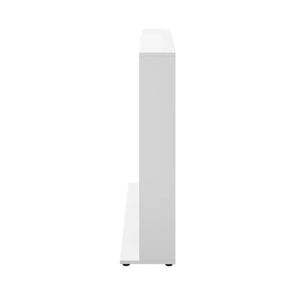 Bookshelf Display Shelf Bookcase CD Media Storage Rack White