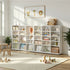 Bookshelf Display Shelf Bookcase CD Media Storage Rack White