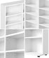 Bookshelf Display Shelf Bookcase CD Media Storage Rack White