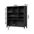 Bookshelf Bookcase Display Shelf 4-Tier Storage Cabinet Black
