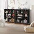 Bookshelf Bookcase Display Shelf 4-Tier Storage Cabinet Black