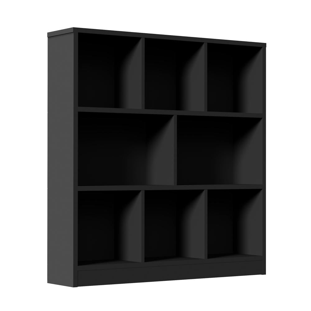 Bookshelf Display Shelves Unit Storage Organizer Black