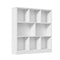 Bookshelf Display Shelves Unit Storage Organizer White