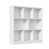 Bookshelf Display Shelves Unit Storage Organizer White
