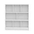 Bookshelf Display Shelves Unit Storage Organizer White