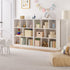 Bookshelf Display Shelves Unit Storage Organizer White
