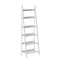 Corner Ladder Shelf 6-Tier Display Rack White
