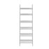 Corner Ladder Shelf 6-Tier Display Rack White
