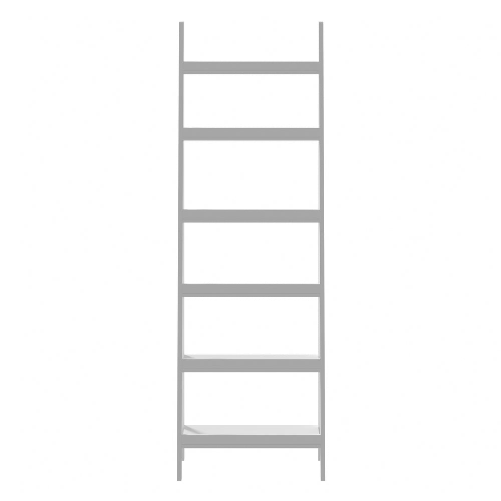 Corner Ladder Shelf 6-Tier Display Rack White