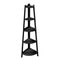 Corner Ladder Shelf 5-Tier Display Shelf Black