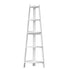 Corner Ladder Shelf 5-Tier Display Shelf White