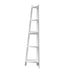 Corner Ladder Shelf 5-Tier Display Shelf White