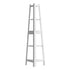 Corner Ladder Shelf 5-Tier Display Shelf White
