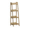 Oikiture Display Shelf 4 Tier Corner Ladder Shelves Natural