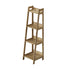 Oikiture Display Shelf 4 Tier Corner Ladder Shelves Natural