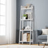 Display Shelf 4 Tier Corner Ladder Shelves White