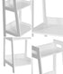 Display Shelf 4 Tier Corner Ladder Shelves White