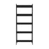 Bookshelf 5 Tier Corner Ladder Display Rack, Black, 10kg Per Tier