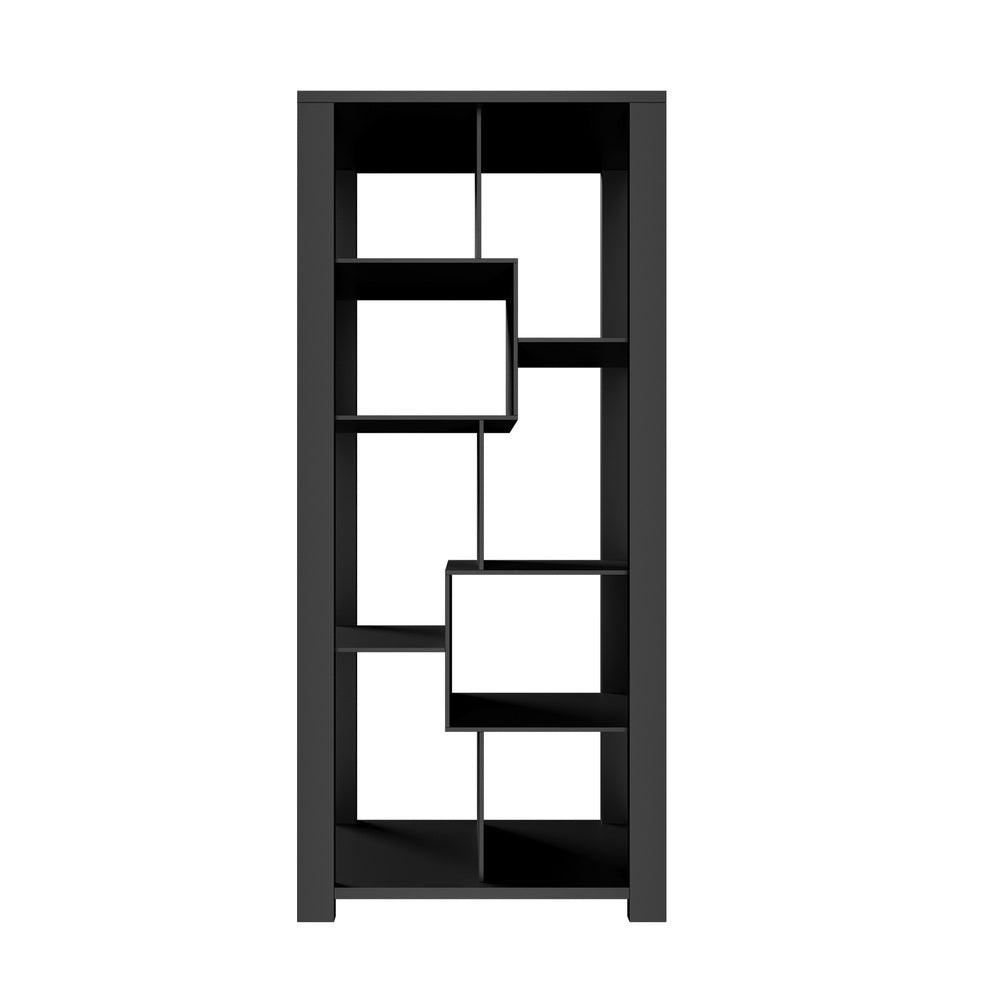 Display Shelf Open Multi-tier Shelves Black